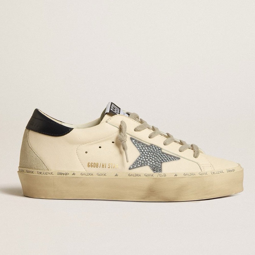 Golden Goose Hi Star Navy Swarovski Crystal Star